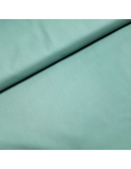 Tissu, Popeline de Coton Unie, Vert Menthe, Laize 150 cm, 100% Coton 195g/m²