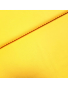 Popeline de coton unie, jaune vif