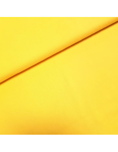 Tissu, Popeline de Coton Unie, Jaune Citron, Laize 150 cm, 100% Coton 130g/m²