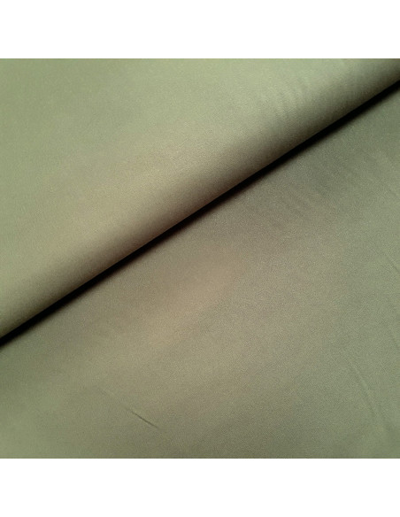 Tissu, Viscose Unie Stretch, Kaki, Laize 140 cm, 97% Viscose 3% Elasthanne