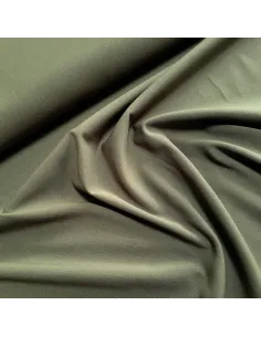 Tissu, Viscose Unie Stretch, Kaki, Laize 140 cm, 97% Viscose 3% Elasthanne 2