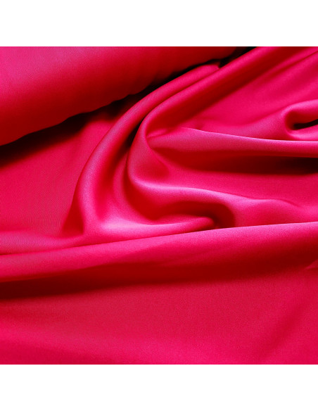 Tissu, Microfibre Micro Satin, Rose Fuchsia, Laize 150 cm, 100% Polyester