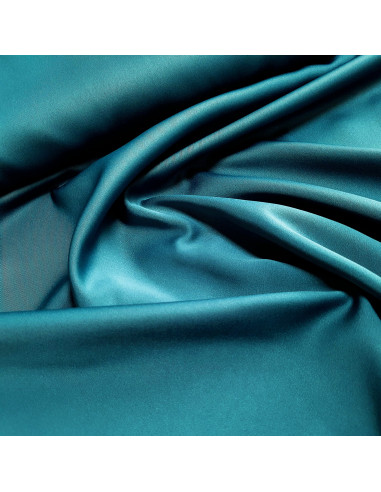 Tissu, Microfibre Micro Satin, Bleu Pétrole, Laize 146 cm, 100% Polyester