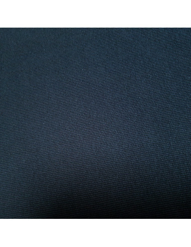Tissu, Bord-côte tubulaire, Bleu marine, Laize 27 cm, Coton/Élasthanne