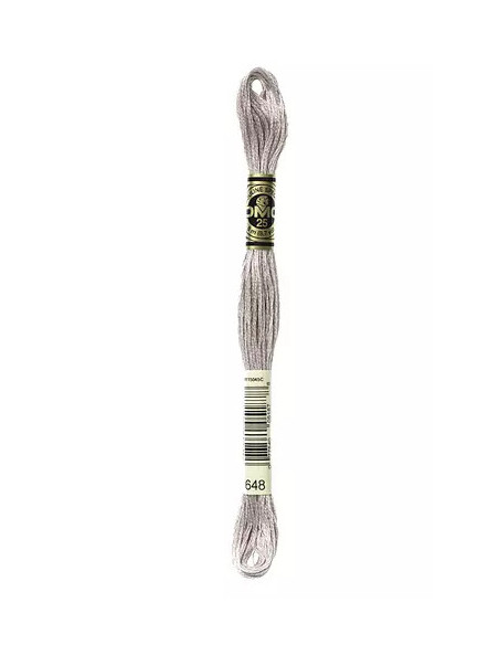 Fil à broder, Mouliné Spécial DMC Art 117, 8 m, Poivre blanc (648)