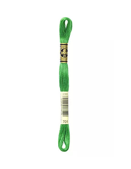 Fil à broder, Mouliné Spécial DMC Art 117, 8 m, Vert gazon (701)