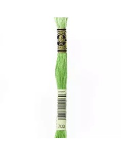 Fil à broder, Mouliné Spécial, Vert 703, DMC