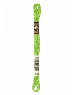 Fil à broder, Mouliné Spécial DMC Art 117, 8 m, Citron vert (704)