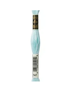 Fil, Mouliné Spécial DMC, Brume de mer bleue nacrée, 8 mètres, Broderie