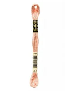 Fil à broder, Mouliné Spécial DMC Art 117, 8 m, Beige rosé (754)