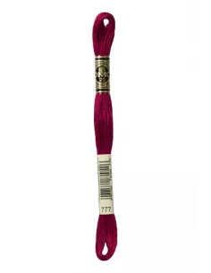 Fil à broder, Mouliné Spécial DMC Art 117, 8 m, Rouge lie de vin (777)