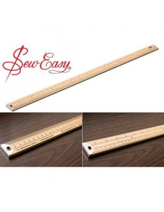 Règle bois plate, 1m