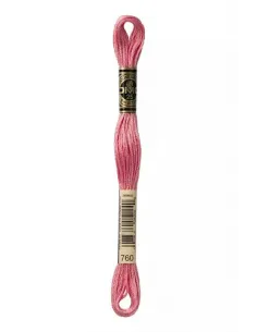 Fil à broder, Mouliné Spécial DMC Art 117, 8 m, Rose Grenadine (760)