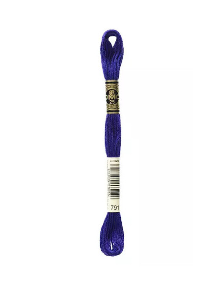 Fil à broder, Mouliné Spécial DMC Art 117, 8 m, Lapis (791)