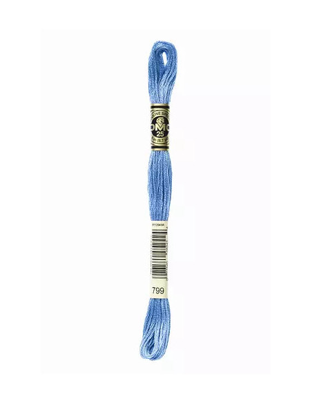 Fil à broder, Mouliné Spécial DMC Art 117, 8 m, Bleu horizon (799)