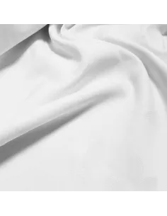 Tissu, Nappage Tissé Feuilles, Blanc, Laize 295 cm, Polyester Anti-Taches 2