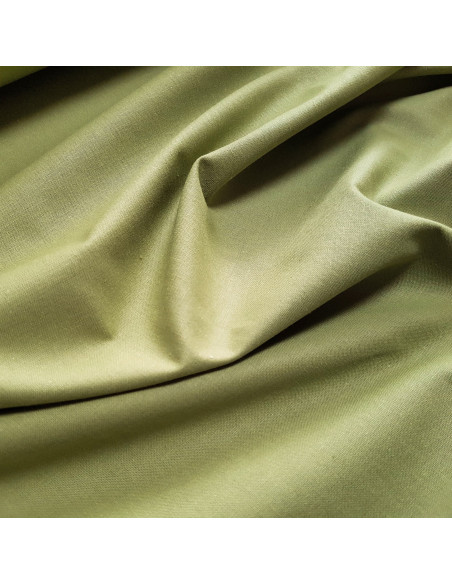 Tissu, Cretonne de Coton Unie, Vert Army, Laize 150 cm, 100% Coton 150g/m²