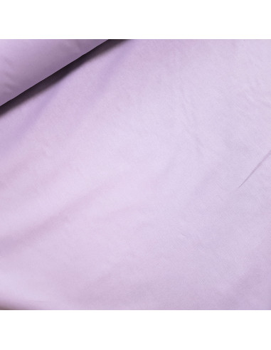 Tissu, Cretonne de Coton Unie, Lavande, Laize 150 cm, 100% Coton 150g/m²