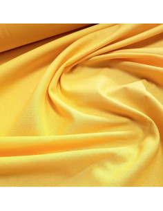Cretonne de coton unie, jaune soleil 2