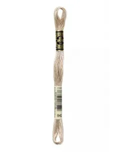 Fil à broder, Mouliné Spécial DMC Art 117, 8 m, Cordage beige (842)
