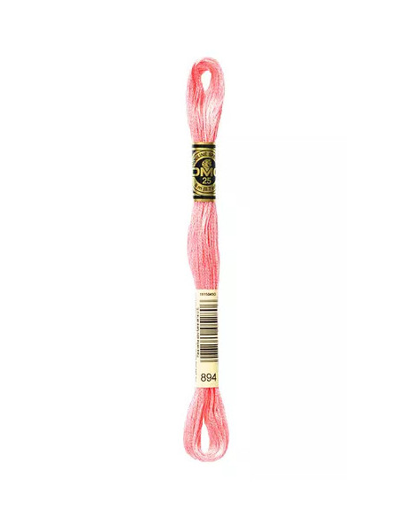 Fil à broder, Mouliné Spécial DMC Art 117, 8 m, Rose (894)