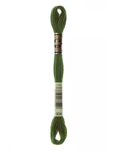 Fil à broder, Mouliné Spécial DMC Art 117, 8 m, Avocat (904)