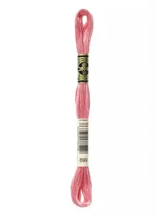 Fil à broder, Mouliné Spécial DMC Art 117, 8 m, Fard à joue rose (899)