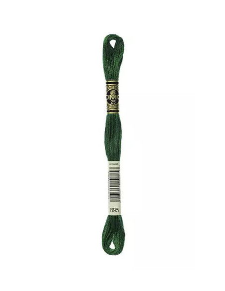 Fil à broder, Mouliné Spécial DMC Art 117, 8 m, Vert bouteille (895)