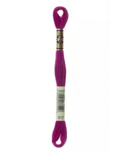 Fil à broder, Mouliné Spécial DMC Art 117, 8 m, Rose magenta foncé (917)