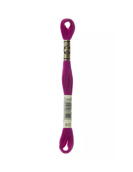 Fil à broder, Mouliné Spécial DMC Art 117, 8 m, Rose magenta foncé (917)