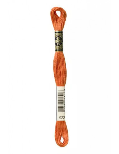 Fil à broder, Mouliné Spécial DMC Art 117, 8 m, Terracotta (922)
