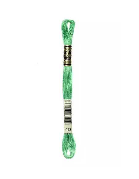 Fil à broder, Mouliné Spécial DMC Art 117, 8 m, Vert jade (913)