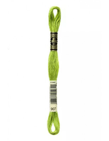 Fil à broder, Mouliné Spécial DMC Art 117, 8 m, Granny smith (907)