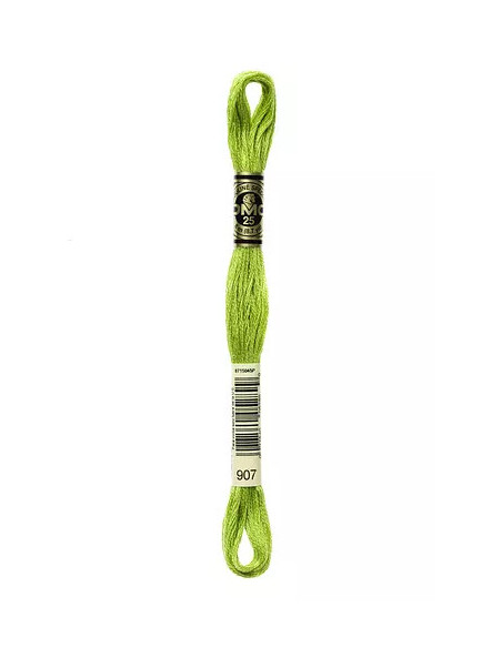 Fil à broder, Mouliné Spécial DMC Art 117, 8 m, Granny smith (907)