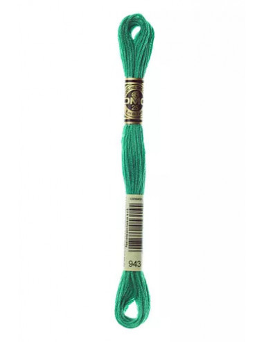 Fil à broder, Mouliné Spécial DMC Art 117, 8 m, Vert acidulé (943)