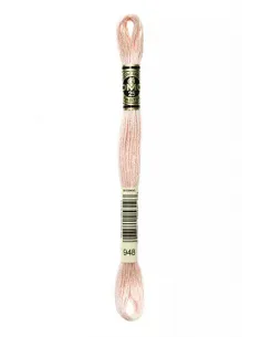 Fil à broder, Mouliné Spécial DMC Art 117, 8 m, Plume rose, 948