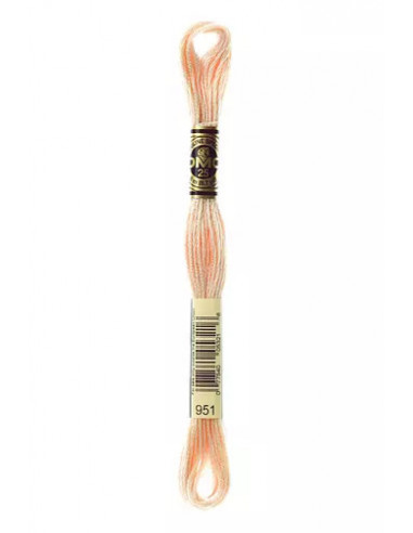 Fil à broder, Mouliné Spécial DMC Art 117, 8 m, Beige cachemire (951)