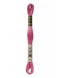 Fil à broder, Mouliné Spécial DMC Art 117, 8 m, Rose ancien (962)