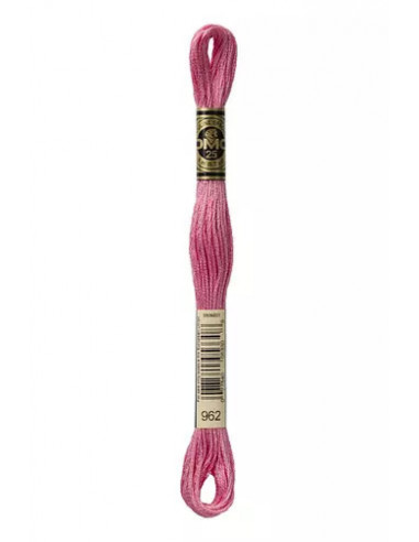 Fil à broder, Mouliné Spécial DMC Art 117, 8 m, Rose ancien (962)