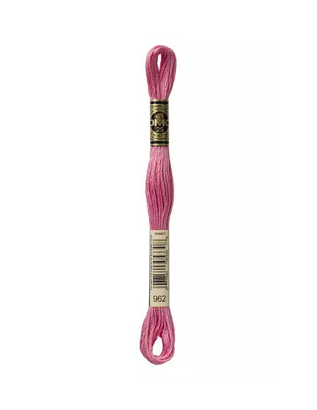 Fil à broder, Mouliné Spécial DMC Art 117, 8 m, Rose ancien (962)