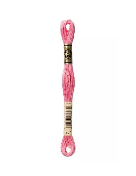 Fil à broder,Rose vif, 957