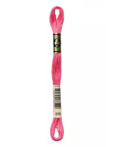 Fil à broder, Mouliné Spécial DMC Art 117, 8 m, Rose fluo (956)
