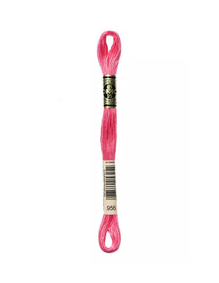 Fil à broder, Mouliné Spécial DMC Art 117, 8 m, Rose fluo (956)