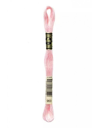 Fil à broder, Mouliné Spécial DMC Art 117, 8 m, Rose dragée (963)