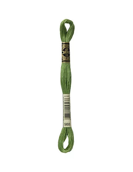 Fil à broder, Mouliné Spécial DMC Art 117, 8 m, Verveine (988)