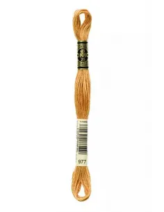 Fil à broder, Mouliné Spécial DMC Art 117, 8 m, Caramel (977)
