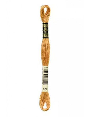 Fil à broder, Mouliné Spécial DMC Art 117, 8 m, Caramel (977)