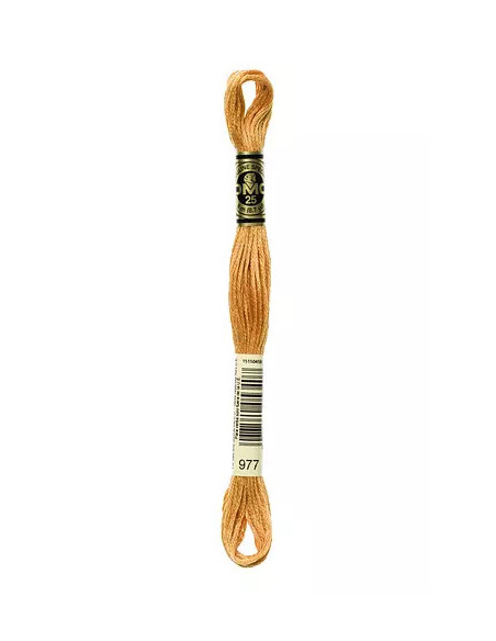 Fil à broder, Mouliné Spécial DMC Art 117, 8 m, Caramel (977)