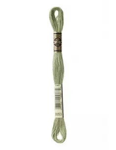 Fil à broder, Mouliné Spécial DMC Art 117, 8 m, Vert tweed (3053)