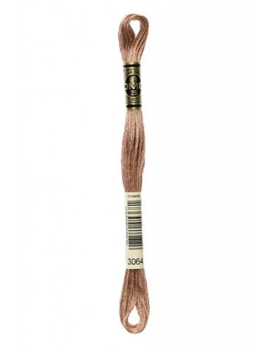 Fil à broder, Mouliné Spécial DMC Art 117, 8 m, Beige foncé (3064)